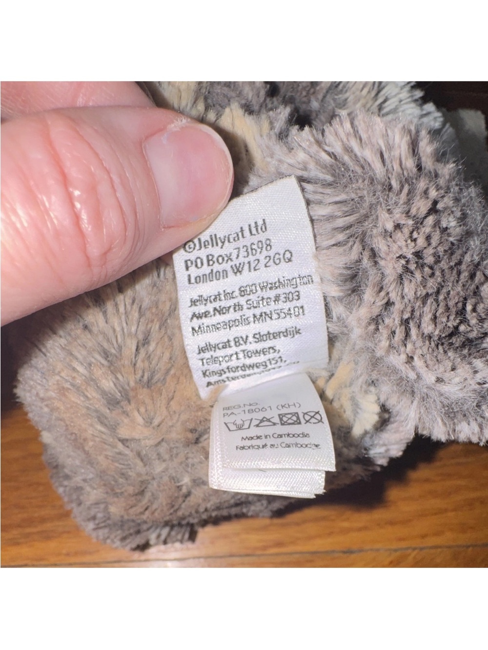 Jellycat Mattie Monkey Stuffed Animal - Gray & Cream - Picture 7 of 8